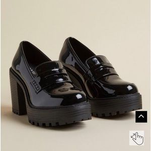 Torrid Platform Heeled Penny Loafers 10.5 Extra Wide